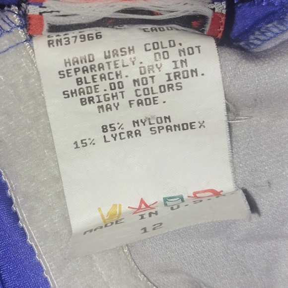 Vintage Jantzen Ribbed Blue One-piece Swimsuit - Picture 5 of 5